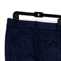 NWT Womens Navy Blue Flat Front Slash Pockets Bootcut Leg Ankle Pants Size 10 image number 4