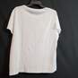 Kate Spade Women White Graphic Tee XL NWT image number 2