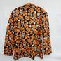 MEN'S DISNEY MICKEY MOUSE PUMPKIN GLOW IN THE DARK BLAZER JACKET SIZE SMALL NWT image number 2