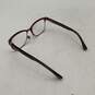 Fendi Womens Red Brown B-Shape Square Reading Glasses With Via Spiga Case image number 3