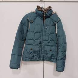 Eddie Bauer Blue Winter Down Jacket Size XS