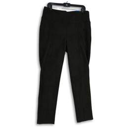 NWT Andrew Marc Womens Black Elastic Waist Pull-On Ankle Pants Size Large