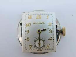 Vintage Bulova Swiss Gold Plate 17 Jewels Dress Watch 37.5g