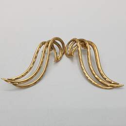 Michael Anthony 14K Gold Diamond Cut Swirl Post Earrings 6.3g alternative image
