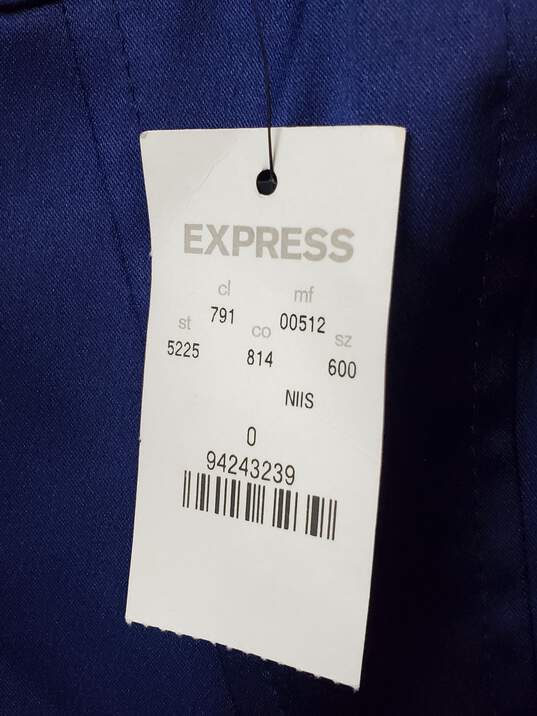 Express Blue Satin Mini Dress Size 0 image number 5