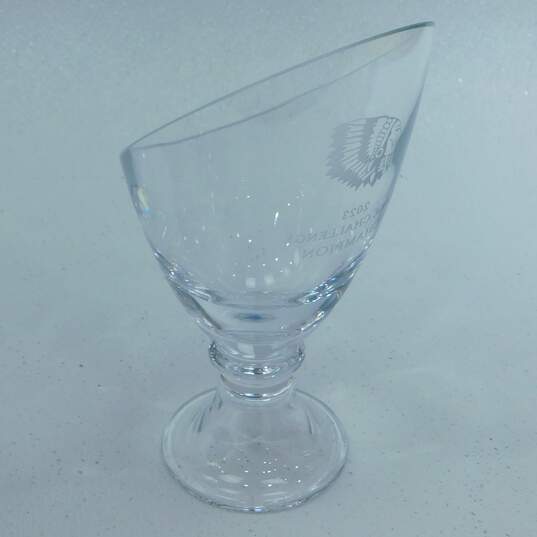 Sterling Cut Glass Avalon Midnight Blue Trophy & Clear Galaxy Vase Trophy w/ Logos image number 4