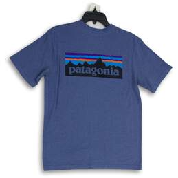 Patagonia Mens Blue P-6 Logo Graphic Print Short Sleeve Pullover T-Shirt Size S alternative image