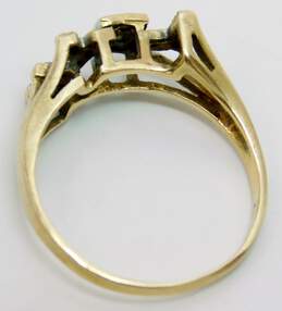 10K Yellow Gold Diamond Accent LOVE Ring 2.2g alternative image