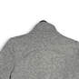 Womens Gray Heathered Long Sleeve Mock Neck Full-Zip Jacket Size 4 image number 4