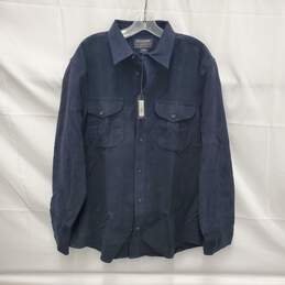 NWT Filson's MN's Dark Navy 100% Cotton Long Sleeve Shirt L