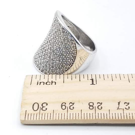 925 Sterling Silver Cubic Zirconia Ring image number 3