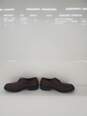 Men Ecco Brown Leather Fibre System Insole Oxfords Dress Shoes Size-9 used image number 2
