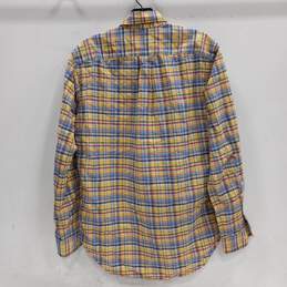 Ralph Lauren Men's Yellow/Blue Plaid Button-Up Shirt Size S alternative image