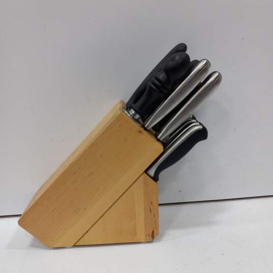 Set of 12 Zwilling Knife In Wooden Block image number 2