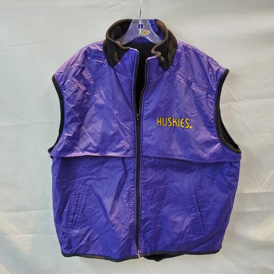 Washington Huskies Reversible Full Zip Outdoor Vest No Size Tag image number 1