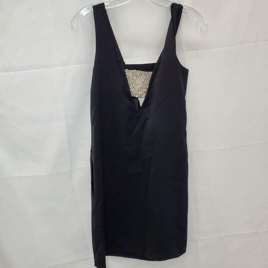Darelle Black Sleeveless Size 00 Robe Dress NWT image number 2
