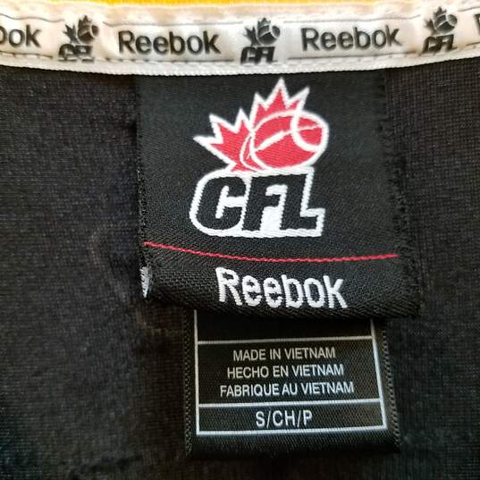 Mens Black Hamilton Tiger Cats Baggs #55 Football CFL Pullover Jersey Size S image number 3