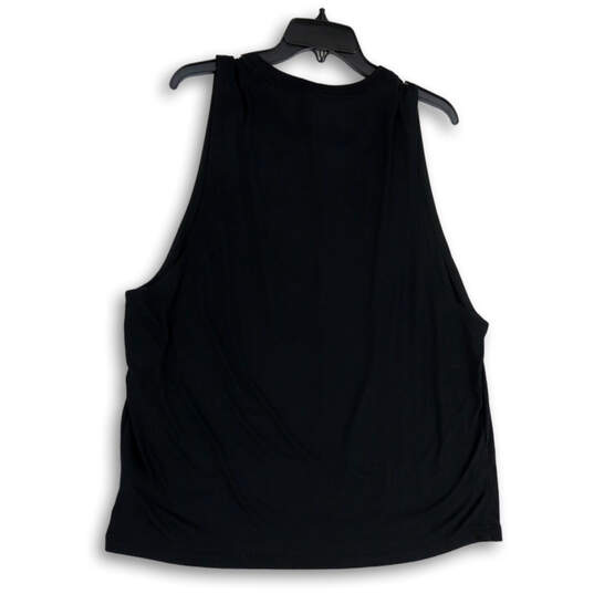 Buy the NWT Womens Black Sleeveless Scoop Neck Stretch Pullover Tank Top  Size XL
