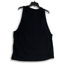 NWT Womens Black Sleeveless Scoop Neck Stretch Pullover Tank Top Size XL alternative image