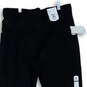 NWT Womens Black Elastic Waist High-Rise Compression Leggings Size Large image number 3