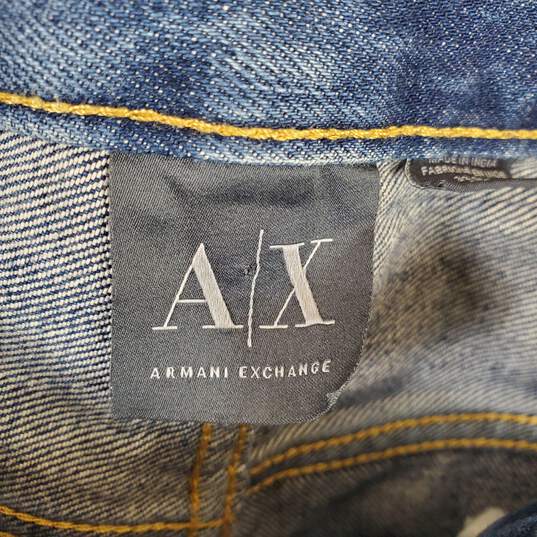 Armani Exchange Men Blue Straight Jeans Sz 32 image number 3