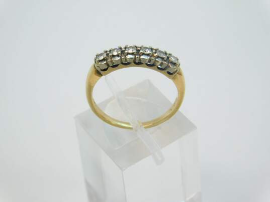 14K Yellow Gold 0.18CTTW Diamond Band Ring 2.2g image number 2