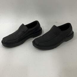 Mens Norfolk Black Leather Round Toe Slip On Industrial Loafer Shoes Size 9 alternative image
