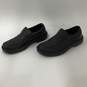 Mens Norfolk Black Leather Round Toe Slip On Industrial Loafer Shoes Size 9 image number 2