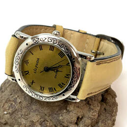 Designer Silpada Sterling Silver Leather Adjustable Strap Analog Wristwatch