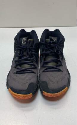 Nike Kyrie 4 Black Metallic Silver Orange Athletic Shoes Men's Size 9.5 alternative image