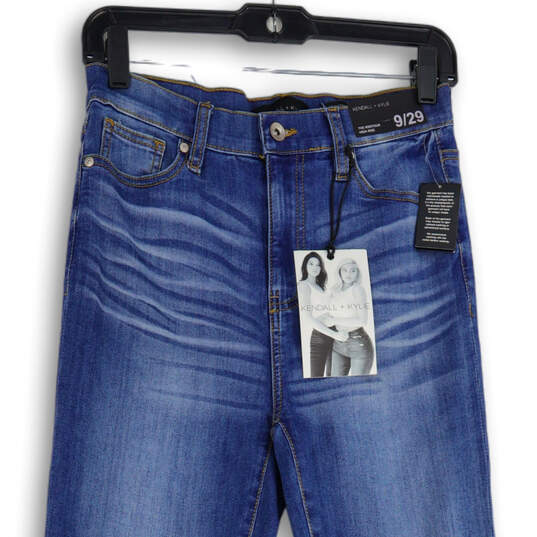 NWT Womens Blue Denim Medium Wash 5 Pocket Design Skinny Jeans Size 9/29 image number 3