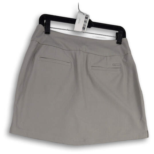 NWT Womens Gray Star Plon Pockets Elastic Waist Athletic Skort Size Medium image number 2