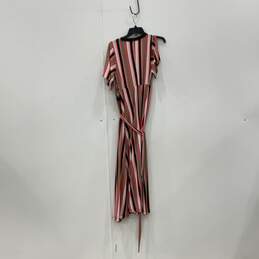 NWT New York & Company Womens Multicolor Stripe Wrap Maxi Dress Size XS alternative image