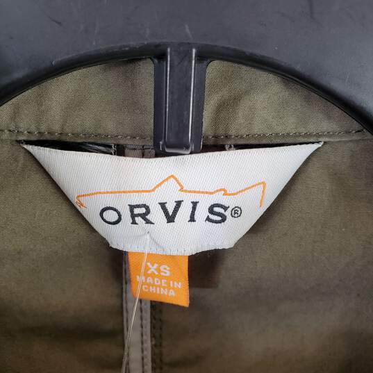 Orvis Women Olive Green Fleece Jacket XS image number 3