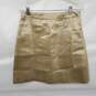Miu Miu Women's Gold Silk Blend Mini Skirt Size 10 US w/COA image number 3