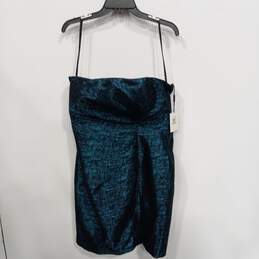 Calvin Klein Women's Blue Strapless Cocktail Dance Party  Dress Size 12 NWT
