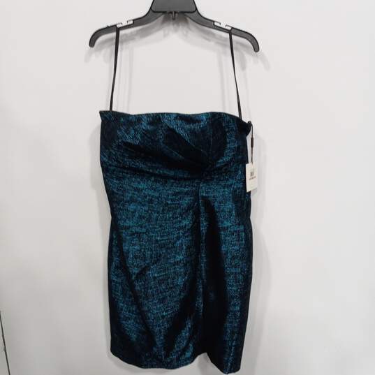 Calvin Klein Women's Blue Strapless Cocktail Dance Party  Dress Size 12 NWT image number 1