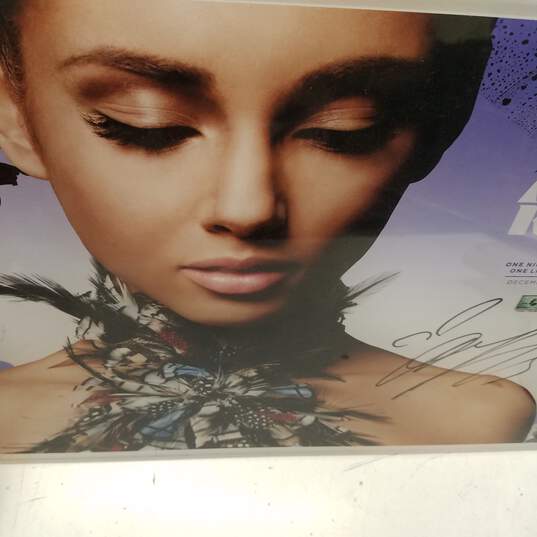 Acrylic Framed and Signed Alicia Keys Concert Poster image number 3
