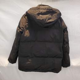Madewell Black Full Zip Hooded Puffer Coat Jacket Size XS alternative image