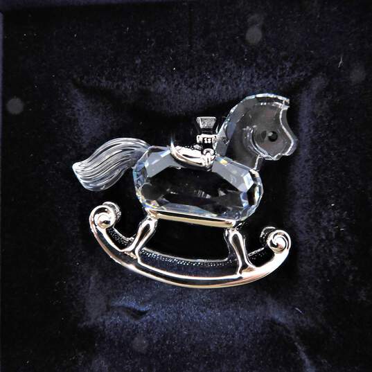 Swarovski Crystal Rocking Horse Silver image number 2