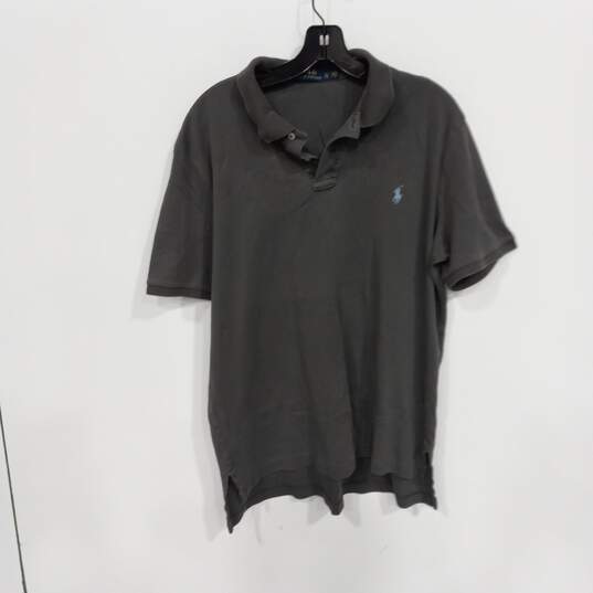 Polo Ralph Lauren Men's Gray Cotton SS Polo Shirt Size XL image number 1