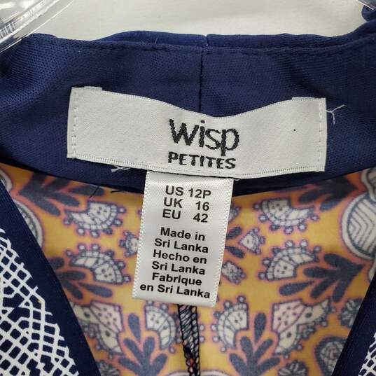 Wisp Petites Multicolor Sleeveless Midi Dress WM Size 12P NWT image number 3