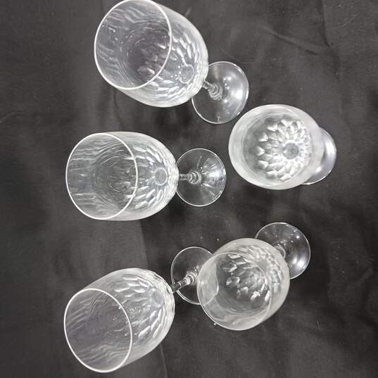 Set of Five Communion Glasses & Oleg Cassini Iridescent Display Cross image number 5