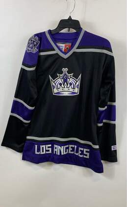 NHL Women's Black/ Purple LA KIngs Jersey- L