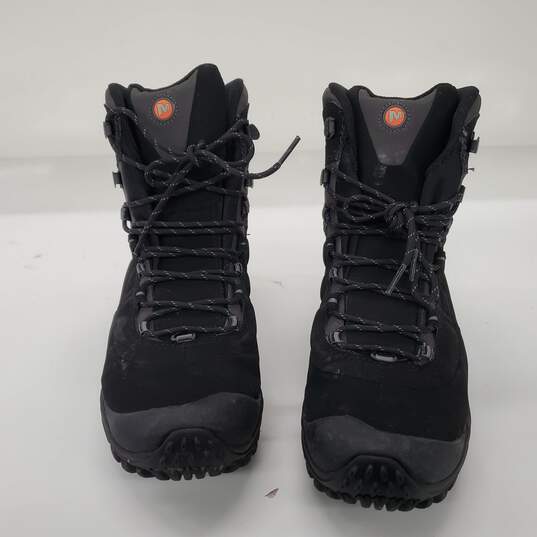 Merrell Men's Chameleon Thermo 8 Tall Waterproof Black Hiking Boots Size 9.5 image number 2