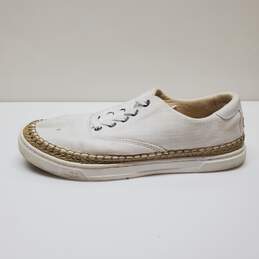 UGG Eyan II Women's Size 8 White Canvas Lace Up Espadrille-Styled Casual Shoes alternative image