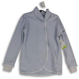 NWT Womens Gray Turtleneck Long Sleeve Pullover Sweatshirt Size XS