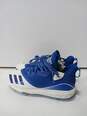 Adidas Men's Blue And White Icon V Boost Baseball Cleats Size 10 image number 5