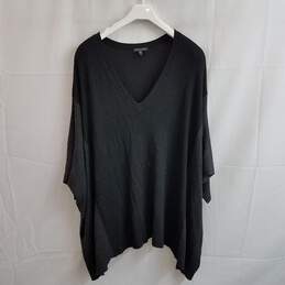 Eileen Fisher oversized v neck dolman sleeve sweater M