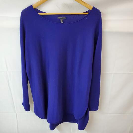 Eileen Fisher Purple Blue Sweater Long Sleeve in Size XL image number 1